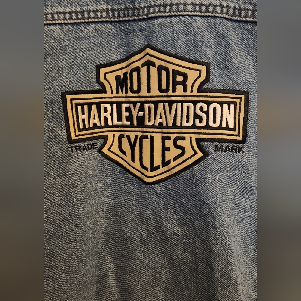Harley-Davidson Blue Denim Jacket - Picture 7 of 7
